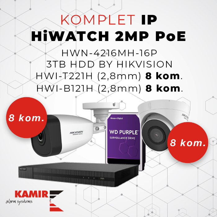 Picture of KOMPLET IP HiWATCH 2MP_16chPoE