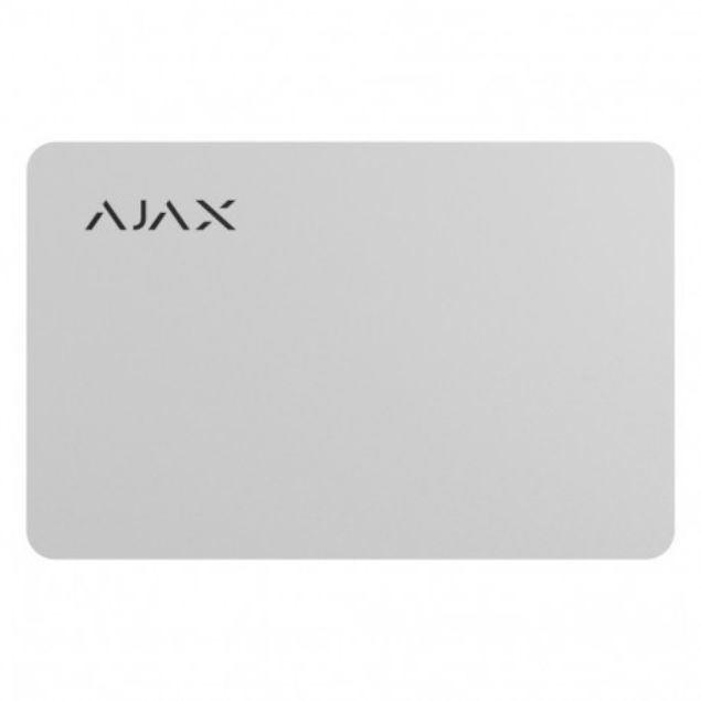 Ajax Pass WH  Identifikacijska kartica za korisnika za aktivaciju i deaktivaciju sustava ,100 komada, bijele