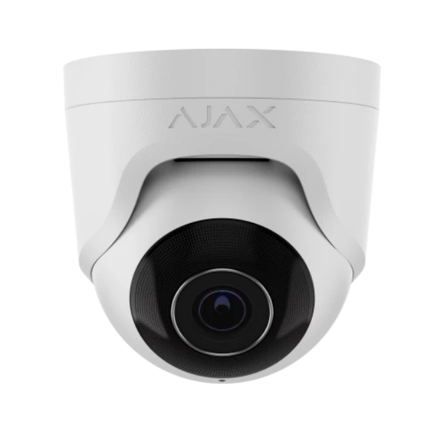 Ajax TurretCam (8 Mp/2.8mm) WH IP kamera s rezolucijom do 3840 × 2160 px i kutom gledanja od 100°–110°