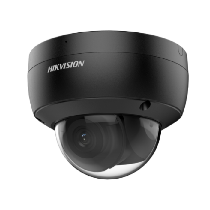 IP dome AcuSense  kamera rezolucije 4 MP i leće 2,8 mm - crna boja.