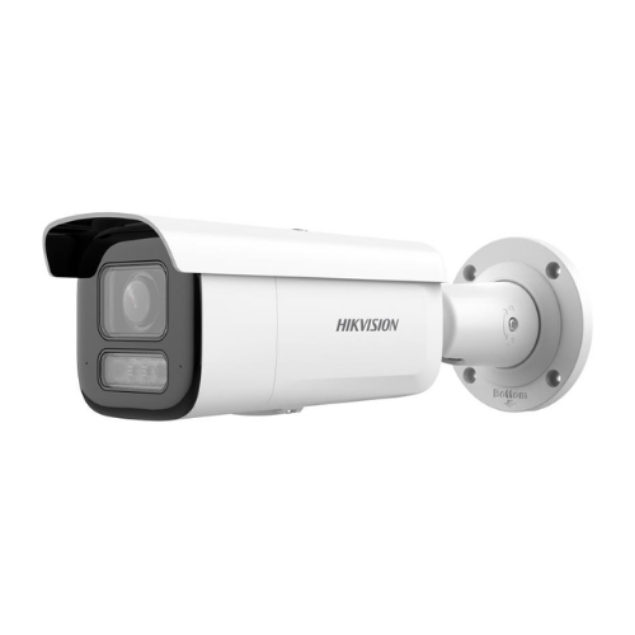 AcuSense IP bullet kamera rezolucije 8MP i motoriziranim varifokalnim objektivom.