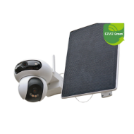 Smart Home dvostruka  kamera na baterije s cjelodnevnim snimanjem putem Wi-Fi veze + solarni panel 8W.
