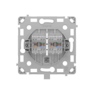 Ethernet zidna utičnica s dva priključka, bijela