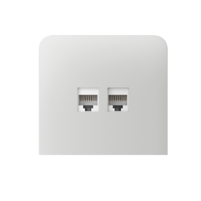 Bijela ploča za ugradnju u bočni položaj za LAN module, vertikalna