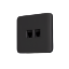 Pokrov za LAN utičnicu, crne boje.